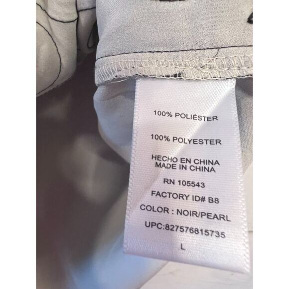 CATHERINE MALANDRINO for DESIGN NATION Black Ivory Laser Cut Dress Size L NWT - Picture 4 of 6